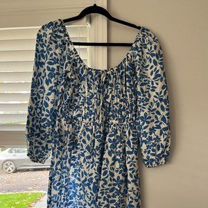 Blue/White Floral Dress